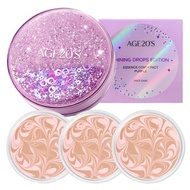 Age20’s Shining Drop Essence Cover Pact 12.5g x 3 | Korean Compact Foundation Set (21 Pink Latte)
