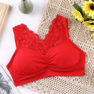 L3 - R44 Bra Wanita V Neck Brukat Tanpa Kawat Kode B900 Bh Sport Wanita Tanpa Kawat Import