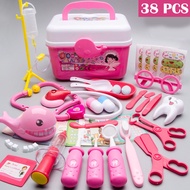 38/43/53pcs Toy Doctor Set for Kids Pretend Play Girls Role-playing Games Hospital Accessorie Kit Nu