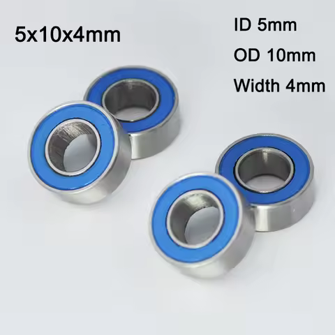 10 pcs Rubber Sealed MR105 2RS 5*10*4 mm 1150 RC Car 5 10 4 Miniature Bearing Ball Bearings