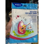 Bag of 10 Thien Long NBC-005 student notebook covers, size 175x250 mm, super convenient