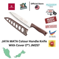 【Plastikmamak】JAYA MATA Colour Handle Knife With Cover (7") JM257