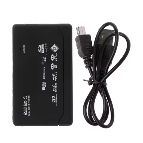 Portable Card Reader Writer USB All-in-1 Read Flash Memory Cards Simultaneously Universal Adapter Mu