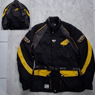 Motorcycle Jacket Racing Touring/Adventure by Motoline (Black/Yellow) Cobra