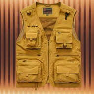 Rompi Cargo Rescue Vest Lapangan Fotografer Wartawan Adventure Riding Waterrepellent Windproof Anti 