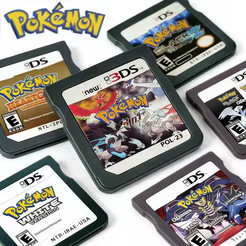 DS Video Game Cartridge HeartGold SoulSilver Black White（R4 Card） For NDS 2DS 3DS NDSL