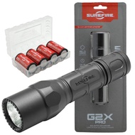 G2X Pro 600 Lumen Tactical EDC Flashlight Bundle with 4 Extra CR123A Batteries and Lightjunction Bat