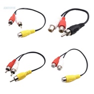 【3C】 Universal Music Video Splitter Cable for Car Music TV Amplifiers Signal Sharing Plugs and Play 