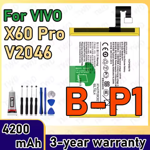 B-P1 Large capacity 4200mAh Battery For VIVO X60 Pro/V2046 Batteries New High Quanlity+Free Tools
