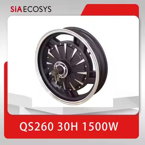QSMotor 1500W BLDC In-wheel Dual Shaft Hub Motor 16*3.5 Inch V1.1 50kph QS260 30H for Electric Scoot