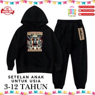 Assassino Cappuccino Anomali Children's Hoodie Set Age 3-12 years Baju Budak Lelaki Set Baju Budak L
