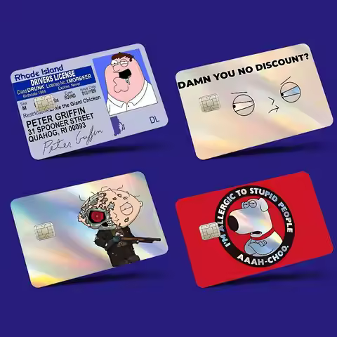 Funny Familys Guys Peter Griffin Credit Debit Card Film Skin Sticker Credit Card Skin Stickers For B