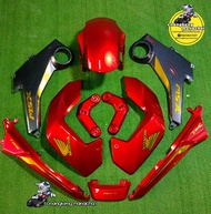 ชุดสี MSX 125 ตัวเก่า สี แดงแก้ว / เทา พร้อมติดลาย 10ชิ้น ลูกค้าสามารถเลือกสีและลายได้ตามต้องการทัก