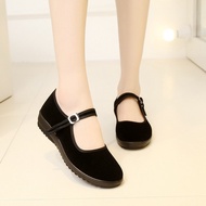 BCQ Black Wedges Shoes Women Kasut Perempuan Kasut Wedges Perempuan Bertutup