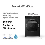 Panasonic Care+ Edition 10kg/6kg Front Load Washer Dryer NA-S106FR1BS with Blue Ag+