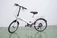 จักรยานพับได้ญี่ปุ่น - ล้อ 20 นิ้ว - ยางตัน - มีเกียร์ - สีขาว [จักรยานมือสอง]