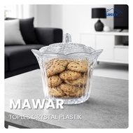 MAWAR LUCKY HOME - ROSE JAR PLASTIC CRYSTAL JAR PLASTIC JAR