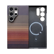 Samsung S25อัลตร้าเคสคาร์บอนไฟเบอร์แท้สำหรับ Samsung S25อัลตร้าเส้นใยอะรามิดบางพิเศษป้องกันการตก Sam