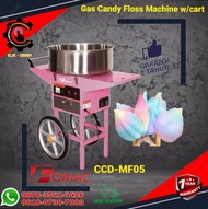 Mesin Gulali Arum Manis Gas + Gerobak Cotton FOMAC Candy CCD-MF05