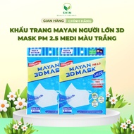 MAYAN Adult 3D Mask PM 2.5 MEDI white (bag of 5)