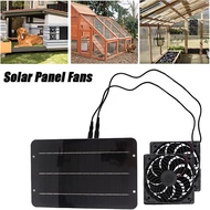10W Solar panel pet house dog house chicken coop solar panel solar dual fan with exhaust fan portabl