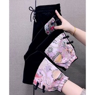 Women's Casual Harem Pants, Traditional Style Buckle Ankle Harem Pants