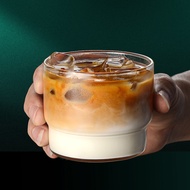 Layered Glass Mug Latte Coffee Mug Tea Mug Cocktail Mug Dirty Latte Mug Matcha Mug