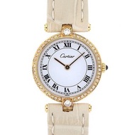 [Cartier] Vendome 鑽石表圈完成大修狀況良好女士手錶