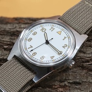7120 Pilot's Mechanical Watch  36mm Manual Winding, Retro Aviator Style for Men