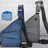 🫧HOT SALE🫧Men's Waterproof Oxford Crossbody Bag Shoulder Sling Bag Multifunction Short Travel Messenger Chest Pack For Male