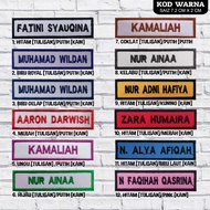 [Name Tag] Tanda Nama Sulam Sekolah Jawi
