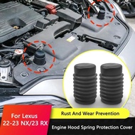 QHCP Car Front Engine Spring Protective Cover Silicone Engine Spring Covers Trim Fit For Lexus NX 26
