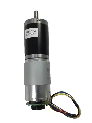 Bringsmart 42MM Planetary Gear Motor DC Motor Adjustable Speed With Encoder High Torque Low Noise CW