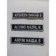 Custom Computer Embroidery Name Bet METRO 01 121 Size 1.8x8.5cm Neat Stitching Premium Quality Embro