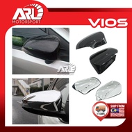 Toyota Vios XP150 NCP150 3rd Side Mirror Chrome Carbon Cover Side Rearview Mirror Wing Cover Trim For Vios (2013-2019) ARL Motorsport Car Accessories