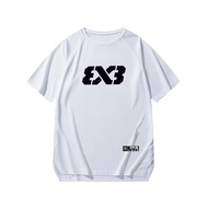 3V3美式篮球投篮速干宽松透气运动服网眼吸湿夏季跑步短袖训练服3V3 American Basketball Shooting Quick-dry Loose Breathableyurkjf9871