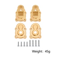 HBGER ฝาครอบเกียร์เพลาล้อพอร์ทัลทองเหลืองถ่วงน้ำหนักสำหรับ1/24 FMS FCX18 FCX24 LC80โมเดลรถชิ้นส่วนอั