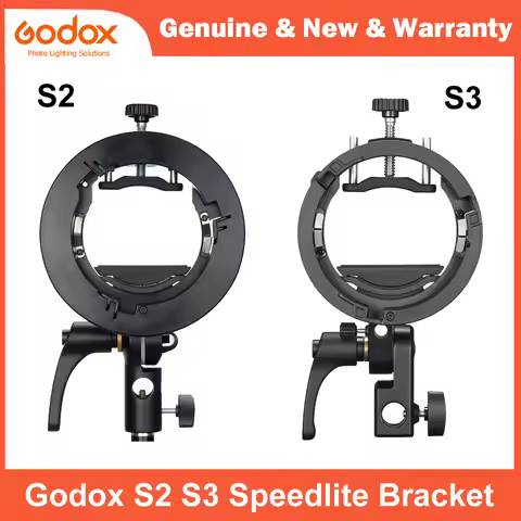 Godox S2 S3 Bowens Mount S-Type Speedlite Bracket for Godox V1/V860II TT350 TT685 Series/AD400Pro AD