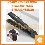 READY STOCK Kemei Km-329 Iron Ceramic Hair Straightener Styling Tools Machine Original Professional 
