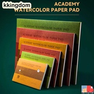 KKINGDOM Watercolor Paper Block, 20 Sheets 32K 16K 8K Watercolor Sketchbook, 300g Art Paper 100% Cot
