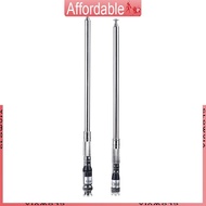 GLO Replacement 118Mhz-136MHz Whip Telescopic Antenna for Airband Radio Receiver Aviation SMA BNC 1M