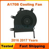 Tested A1708 Cooling Fan For Macbook Pro Retina 13" A1708 Cooler 2016 Mid 2017 Years