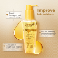 Bremod Hair Serum Vitamin E Argan Oil Serum Good for Dry Frizzy Damaged Care Treatment 100ml