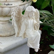[Zxpjkyu] SiaBiced Angel Statue Angel Resin Figurine Ornament Cute Hand Carved Resin Angel Figurine