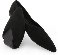 Pointed Toe Flats for Women Black Slip On Pointed Toe Flats Shoes Flexy Ballet Flats Comfort Soft
