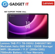 Lenovo TAB P11 TB-350XU ZABG0071MY TABLET (Helio G99, 6GB, 128GB, WIFI, BLUETOOTH, 11.5"7500MAH) - FREE PEN + KEYBOARD (TBL-LNV-ZABG0071MY)