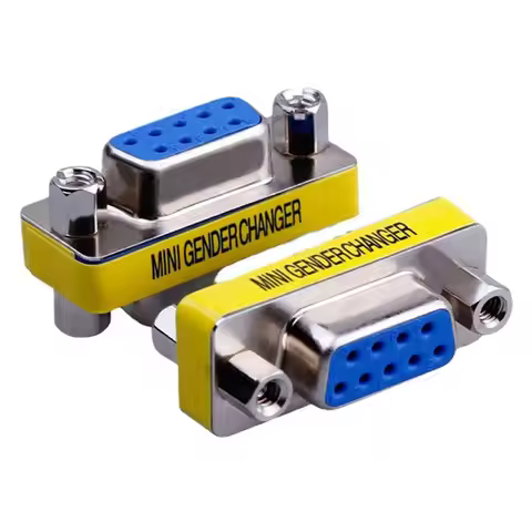1/3/5pc DB9 MINI Gender Changer adapter RS232 Com D-Sub to Male Female VGA plug connector 9Pin