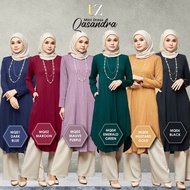 Blouse QASANDRA | Blouse Labuh | Blouse Muslimah Ironless | Blouse size XS-4XL Plus size | MINIDRESS