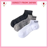 [Gunze] Reebok socks 3 pairs set Arch support Antimicrobial deodorant Sneaker length Exercise Camp O