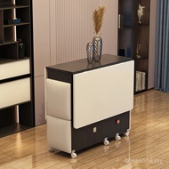 Foldable Retractable Table Movable Multifunctional Simple Dining Table Household Small Apartment Eat